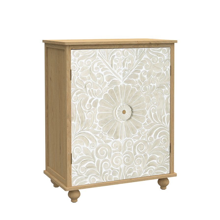 Lustra Fleur 2-Door Cabinet